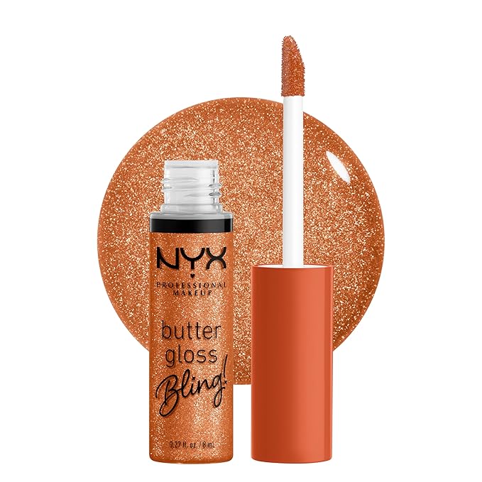 NYX PROFESSIONAL MAKEUP Butter Gloss Bling Lip Gloss, Non Sticky and Shiny Vegan Lip Makeup - Pricey