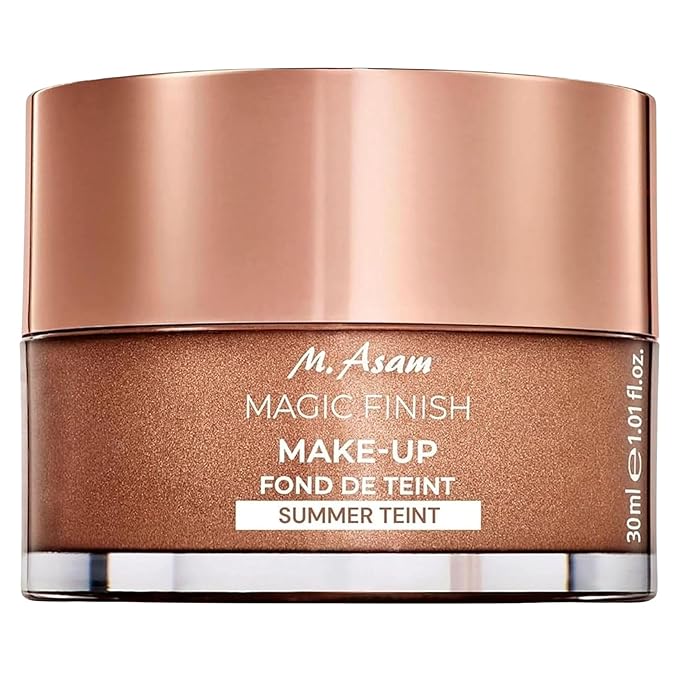M. Asam Magic Finish Summer Teint Make-Up Mousse (1.01 Fl Oz) – 4in1 Primer, Foundation, Concealer & Powder With Buildable Coverage, Hides Redness And Dark Spots, Vegan, For Medium To Deep Skin Tones