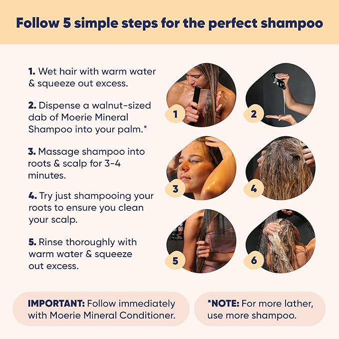 Moerie Shampoo and Conditioner Plus Hair Mask and Hair Spray Mega Pack – The Ultimate Hair Care Set – For Longer, Thicker, Fuller Hair - Volumizing Hair Products – Paraben & Silicone Free - 8 items