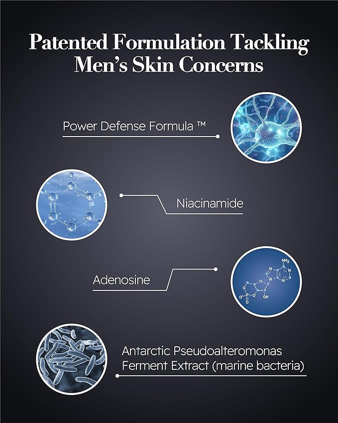 ISA KNOX Age Focus Homme (Premium Skincare Gift Set, 12.2fl oz) - Even Skin Tone & Wrinkle Care. Toner and Lightweight Moisturizer Set , Niacinamide, Adenosine | Korean Skincare,