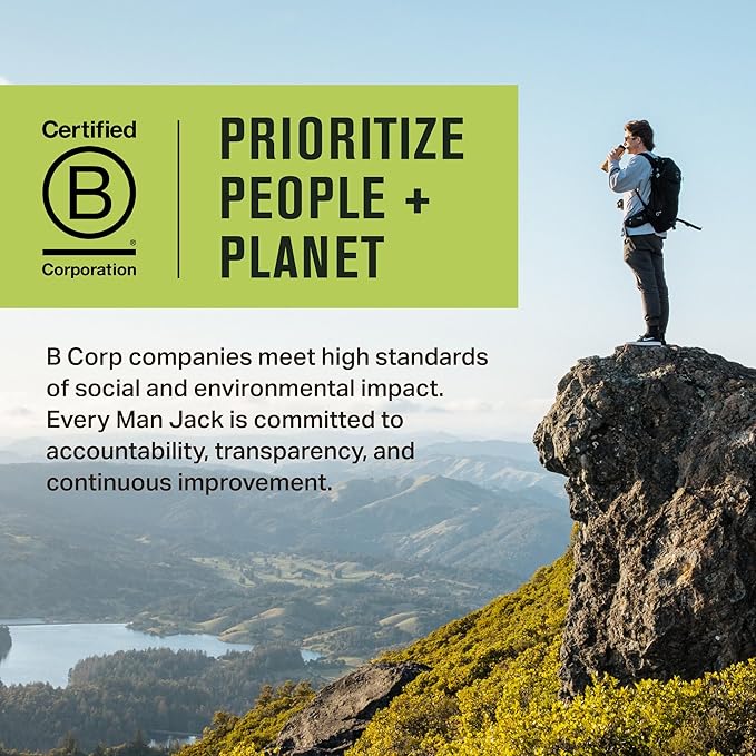 Every Man Jack Amber + Sandalwood Mens Body Wash for All Skin Types - Cleanse, Hydrate, and Smell Great - Free of Parabens, Phtalates, and Dyes - 33.8 fl oz (2 Pack)