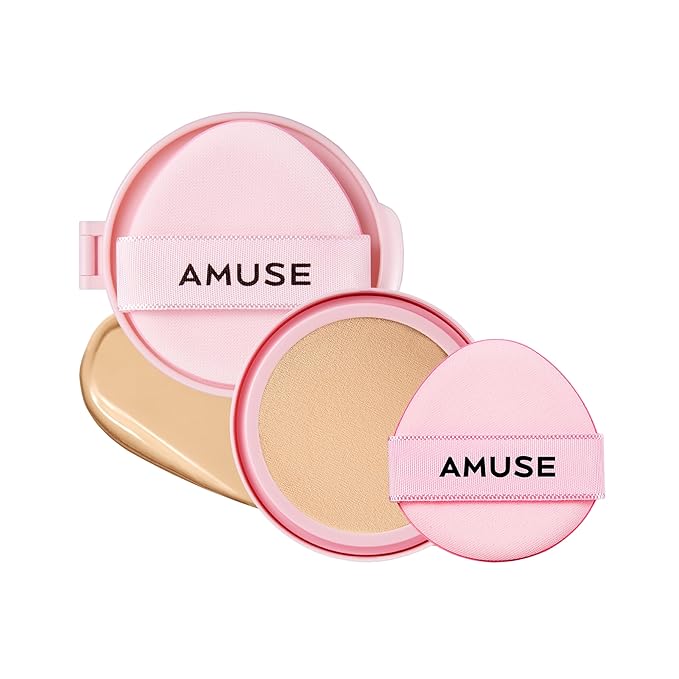 Amuse SEOUL DEW POWER VEGAN CUSHION [REFILL] | Dewy, glow, long-lasting, clean beauty, lightweight, natural look, foundation for sensitive skin, hydrating cushion ([REFILL] 02 HEALTHY)