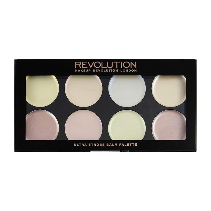 Makeup Revolution, Ultra, Strobe Balm Palette, 8 Shades, 12g