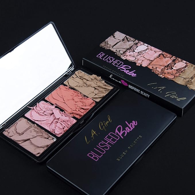 L.A. Girl Fanatic Blush Palette, Blushed Babe Pinks, 1 oz
