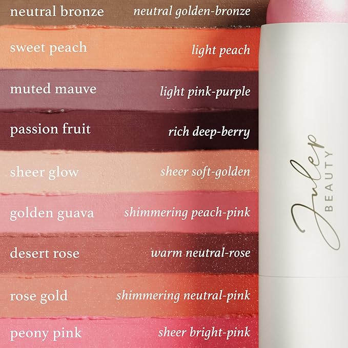 Julep Skip The Brush Cream to Powder Highlighter Stick- Sheer Glow - Blendable and Buildable Color - 2-in-1 Makeup Stick