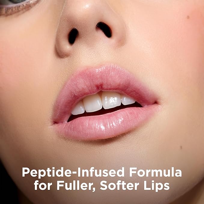 Côte Euphoria Peptide Lip Shine – Shimmery Sheer Nude Lip Gloss for Hydration & Shine – Vegan, Cruelty-Free, Anti-Aging with Shea Butter & Hyaluronic Acid – Long-Lasting, Smooth, Moisturizing Gloss