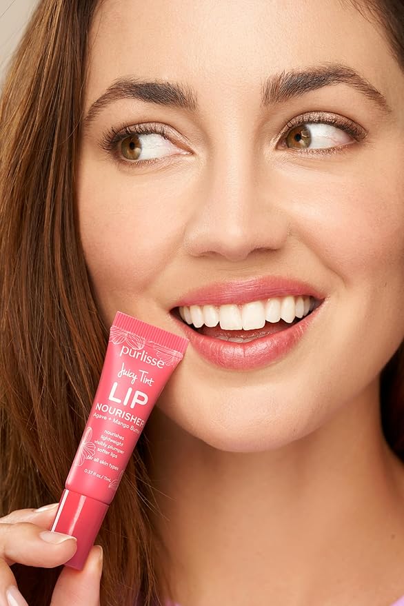 Purlisse Juicy Tint Lip Nourisher - Tinted Lip Moisturizer (Sunset Shine)