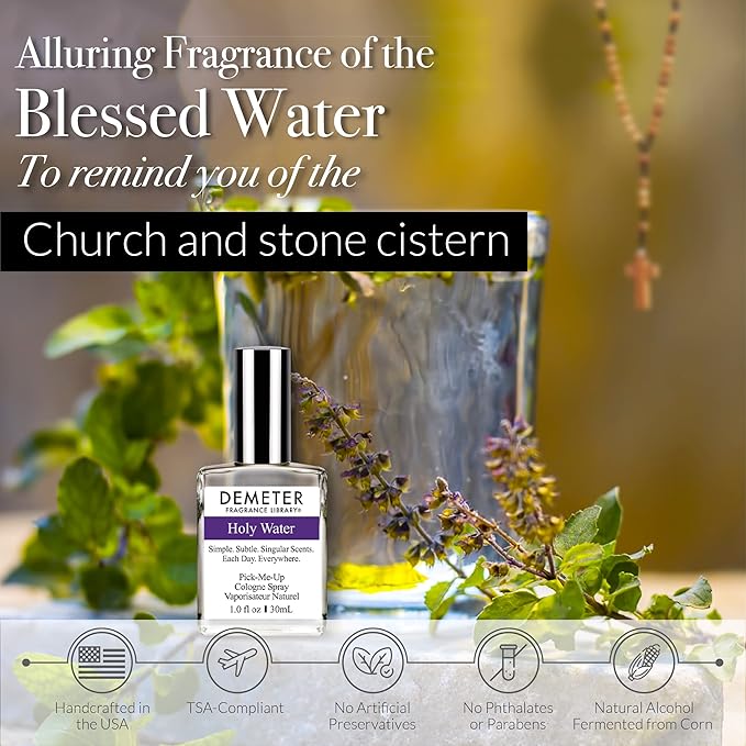 DEMETER Holy Water, 1 Oz Cologne Spray, Perfume for Women and Men