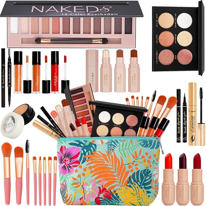 Makeup Kit for Women Full Kit,All in One Makeup Kit,Includes 12 Colors Eyeshadow Palette And multiple cosmetics,Makeup Gift Set for Women &Girls(YYP-NEW)