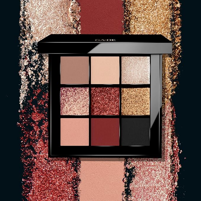 Velveteen Eyeshadow Palette, 51 - Eyeshadow Collection with Light to Deep Shades - for Matte, Metallic, Silky and Shimmery Finishes - 0.286 oz