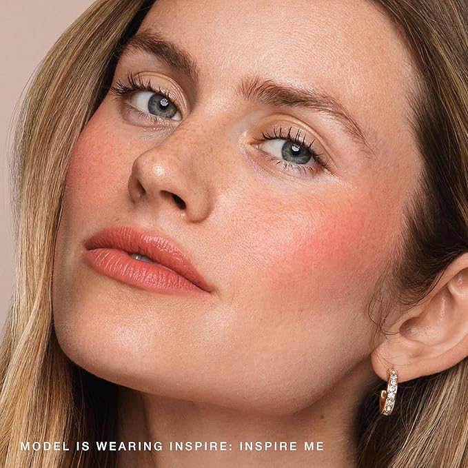 Jouer Blush & Bloom Cheek + Lip Duo - Hydrating Cream Blush Stick for Lip and Cheek Tint - Moisturizing Rose Hip and Squalane Oil Formula, Inspire