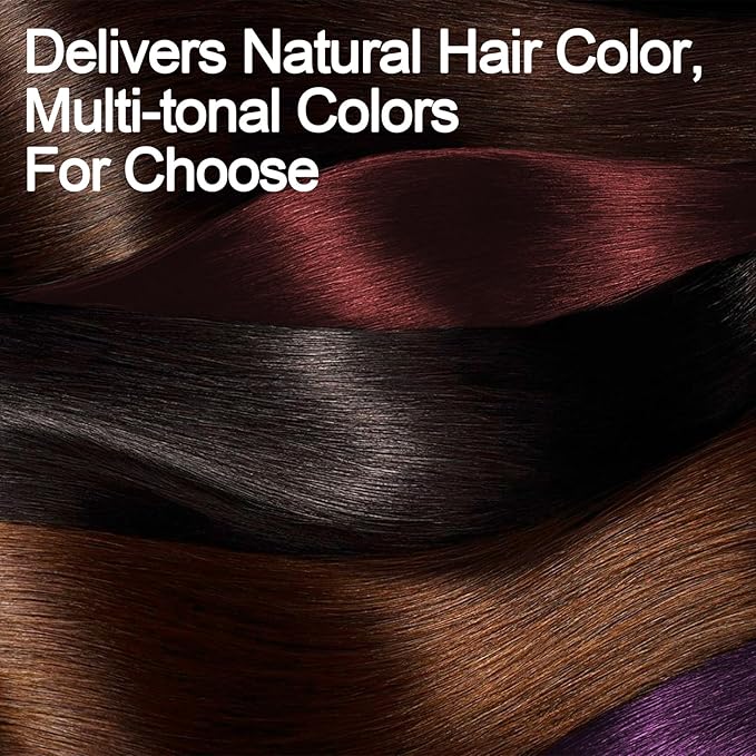 Hair Dye Shampoo, Gray Hair Coverage Dye Shampoo, Hair Color Shampoo for All Hair Types, Champu Para Canas, Suitable for Home and Salon (Black)