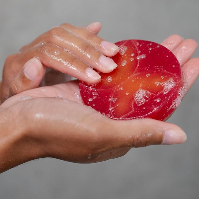 ANIHANA Handcrafted Soap 3 Pack with Coconut Oil, Gentle Cleansing Paraben Free Cruelty Free Refreshing Peach Smoothie Scent 4.23 oz each