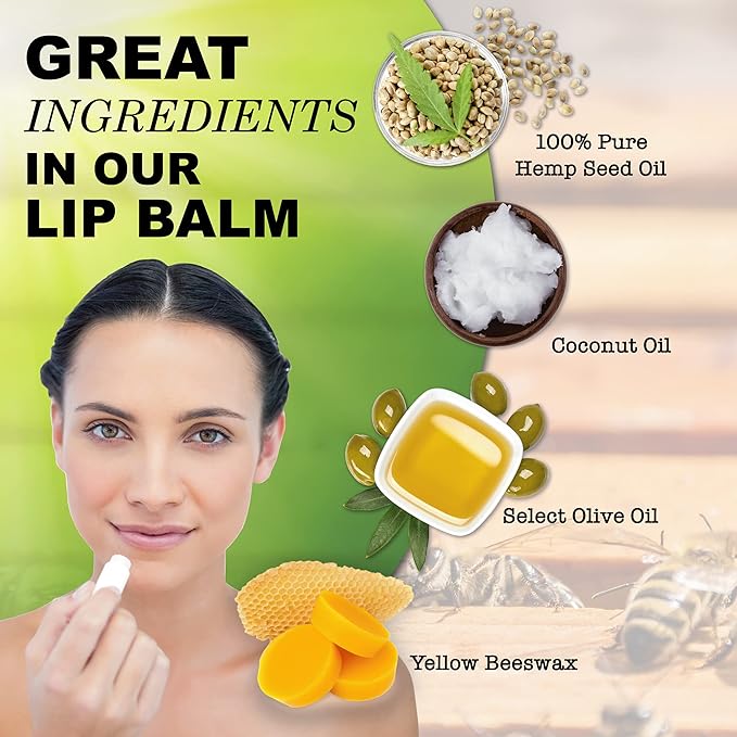 Natural Lip Balm Bulk, Unlabeled Filled, 50 Pack, Peppermint | Customizable Labels For Party Favors, Gift Baskets, or Business Branding. For Men, Women, and Children.