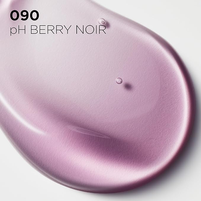 L'Oreal Paris Plump Ambition pH Hyaluron Lip Oil, Color Shifting Lip Tint with 24HR Hydration, Volumizing Shine and Lasting Color, 090 pH Berry Noir