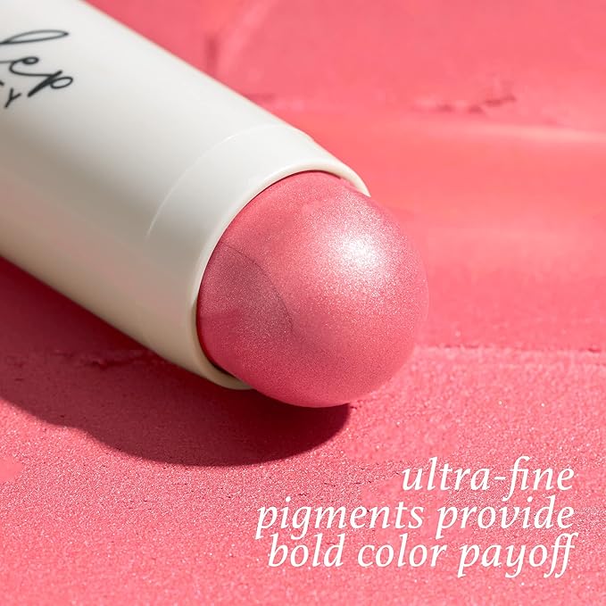 Julep Skip The Brush Cream to Powder Blush Stick - Peony Pink - Blendable and Buildable Color - 2-in-1 Blush and Lip Makeup Stick