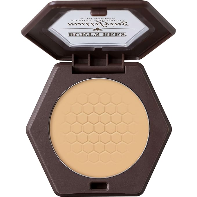 Burt’s Bees 100% Natural Origin Mattifying Powder Foundation, Vanilla, 0.3 Ounce, Packaging May Vary