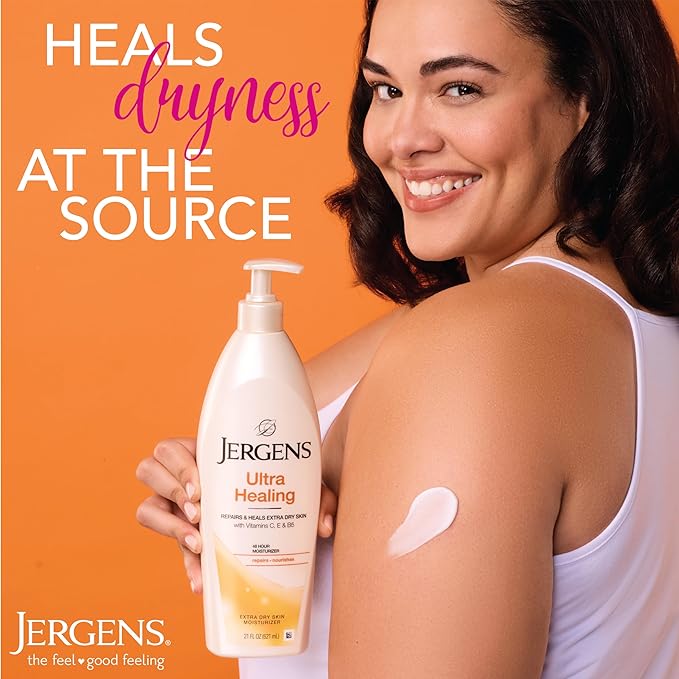 Jergens Ultra Healing Dry Skin Moisturizer, White 21 Fl Oz