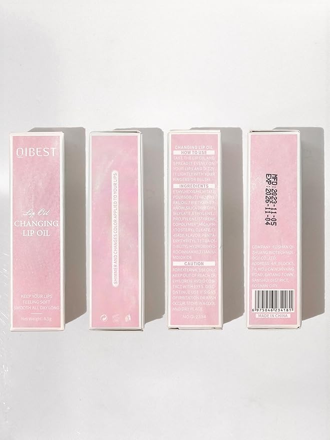 Magic Color Changing Moisturizing Lip Glow Oil Plumping Glimmer Glow Lipstick, Hydrating Lip Gloss Lip Balm Transparent Lip Care, Long Lasting Moisturizing Non-sticky Fresh Texture Lip Oil