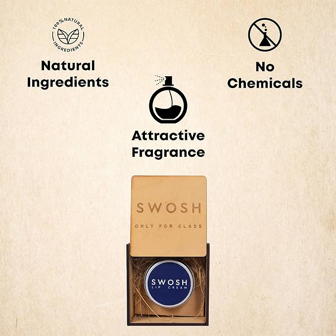 SWOSH Organic Lip Cream For Lightening & Brightening Dark Lips For Men & Women, 0.53 OUNCE with natural extract, clove oil, lavender oil, Lemon Grass oil lip Cream