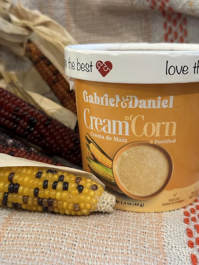 Gabriel & Daniel Gluten Free Instant Cream of Corn – Non-GMO, Pure and Wholesome Hot Cereal – Smooth & Creamy Texture with Vanilla – Microwave Cup for a Nourishing and Easy Breakfast To Go (Pack of 6)
