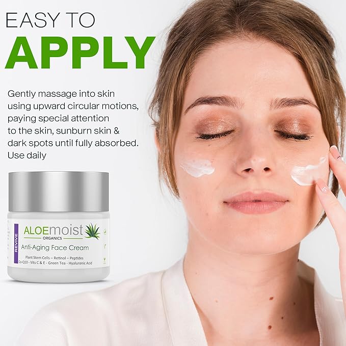 Advanced Retinol Cream for Face | Revive Anti Aging Face Cream for Women & Men - Topical Retinoid Wrinkle Repair Day or Night Moisturizer – Organic Retinol Facial Moisturizer for Aging Skin Care