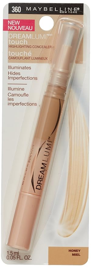 Maybelline New York Dream Lumi Touch Highlighting Concealer, Honey, 0.05 Fluid Ounce