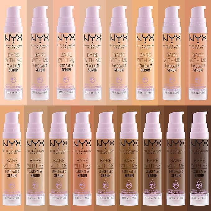 NYX PROFESSIONAL MAKEUP Bare With Me Concealer Serum, Up To 24Hr Hydration - Fair