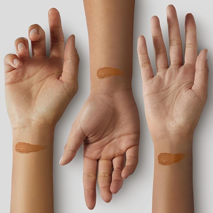 Almay Clear Complexion Acne Foundation Makeup with Salicylic Acid - Lightweight, Medium Coverage, Hypoallergenic, Fragrance-Free, for Sensitive Skin, 800 Caramel, 1 fl oz.