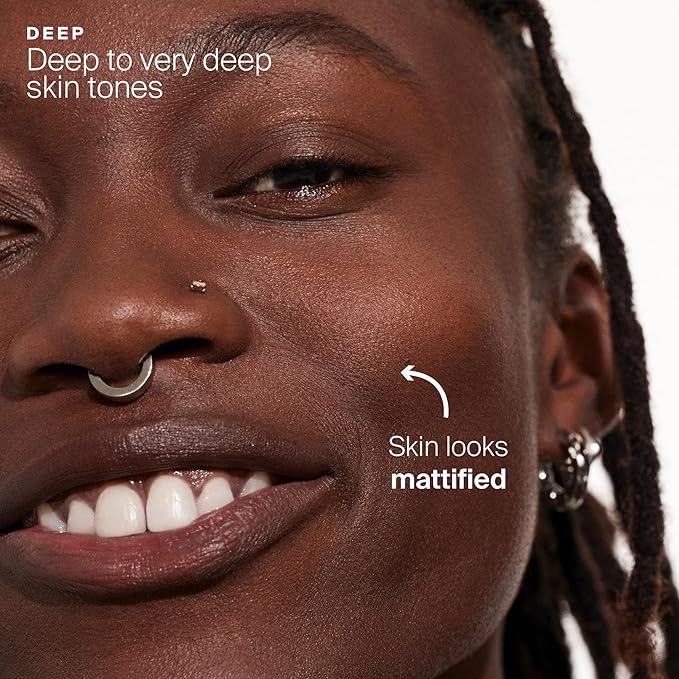 Supergoop! (Re) setting Mineral Powder, Deep - 0.15 oz - Makeup Setting Powder + Broad Spectrum SPF 35 PA+++ Sunscreen - With Ceramides, Olive Glycerides & Coated Silica Spheres