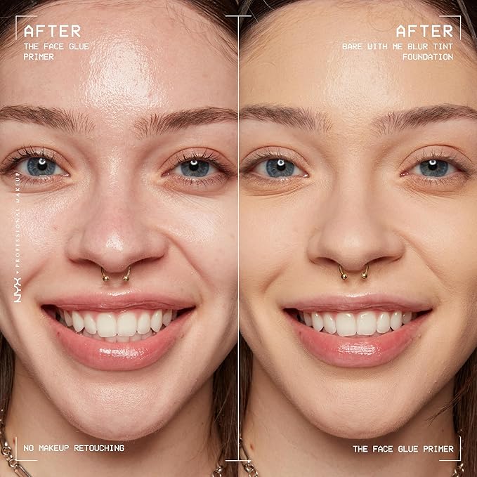 NYX PROFESSIONAL MAKEUP The Face Glue Gripping Primer, Hydrating Makeup Primer with Up To 24HR Wear, Vegan & Cruelty Free