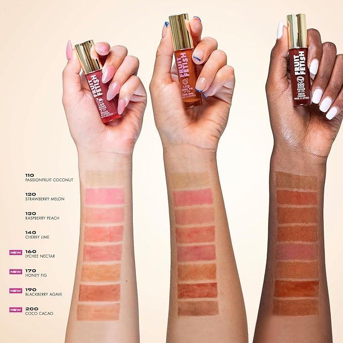 Milani Fruit Fetish Lip Oil with Vitamin E for Instant Hydration, Fruit Extract Infused Lip Treatment and Moisturizing Lip Gloss - Raspberry Peach