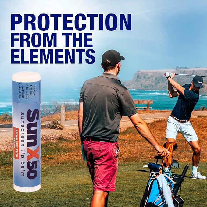 CoreTex Sun X 50 Lip Balm SPF 50 (Bulk Pack of 72) - Lip Sunscreen SPF 50 Water Resistant Up To 80 Minutes and Free Parabens & Oxybenzone - Broad Spectrum (UVA/UVB) Protection