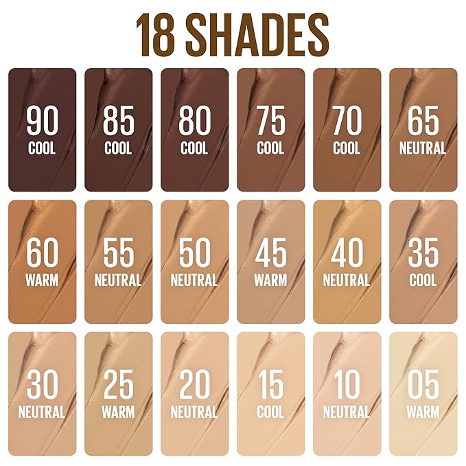 Maybelline Lifter Stix Multi-Use Face Stick - Contour, Bronzer, Concealer and Foundation Stick, All-In-One Creamy Face Makeup with Cranberry Seed Oil, 05, 1 Count