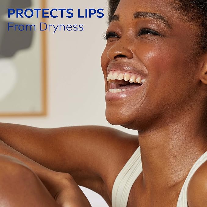 NIVEA Vanilla Buttercream Lip Care - All Day Moisturizing Lip Balm for Soft Lips - Pack of 4