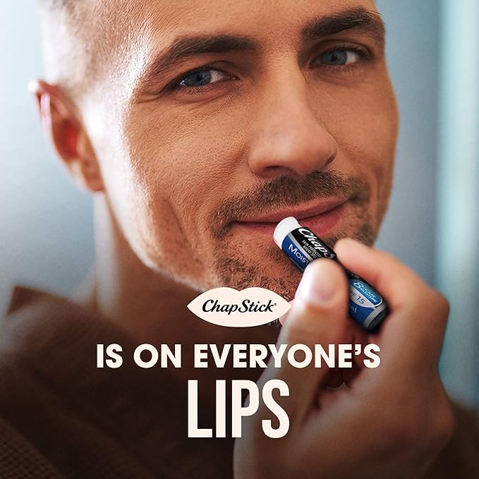ChapStick Moisturizer 2-in-1 Lipcare 5-Pack (3 SPF 12, 2 SPF 15) – Original Lip Balm with Broad Spectrum SPF, Aloe & Vitamin E, 0.15 Oz Ea
