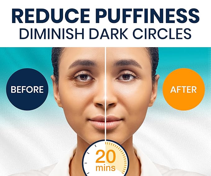 Stylia Under Eye Patches for Puffy Eyes and Dark Circles (6 Pairs) - Marine Collagen Under Eye Mask with Vitamin C, Hyaluronic Acid, Pearl Extract - Eye Masks for Dark Circles and Puffiness