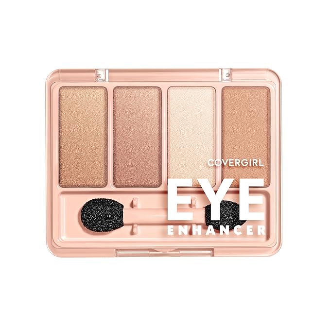 COVERGIRL - Eye Enhancers 4-Kit Eyeshadow, silky, sheer formula, double ended applicator, 100% Cruelty-free
