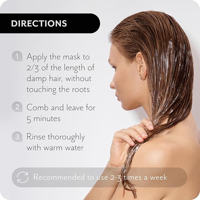 Everyday 2-in-1 Hair Mask Conditioner - Deep Hydration, Repair, Nutrition for All Hair Types - Enriched with Avocado & Coconut Oils 6.8 Fl oz
