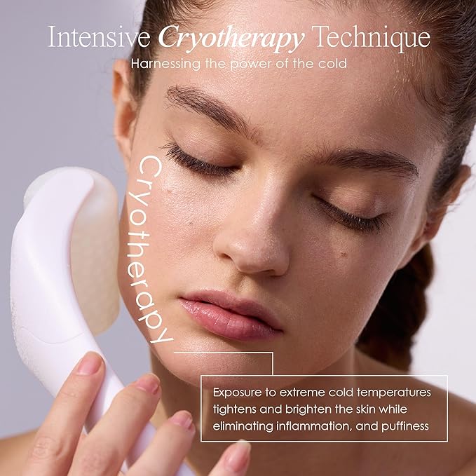 The Ice Roller by Project E Beauty | Cryotherapy Treatment | Facial Massage | Reduce Under Eye Puffiness, Dark Circles | Muscle Soreness Pain Relief Redness