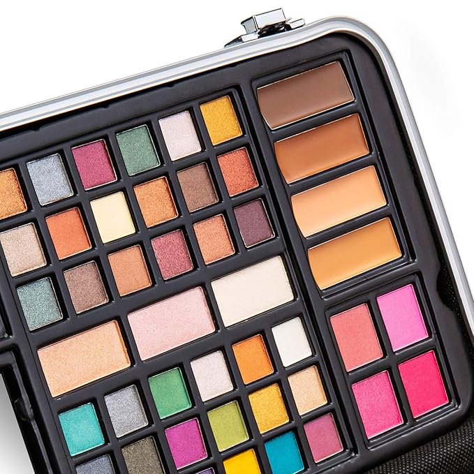 Makeup Kit Gift Set - 41 Eye Shadows, 7 Body Glitters, 1 Lip Liner Pencil, 1 Lipsticks, 4 Blushs, Eye liner pencil, 5 Concealers, 2 Lip Gloss, 5 Bronzers, Mirror