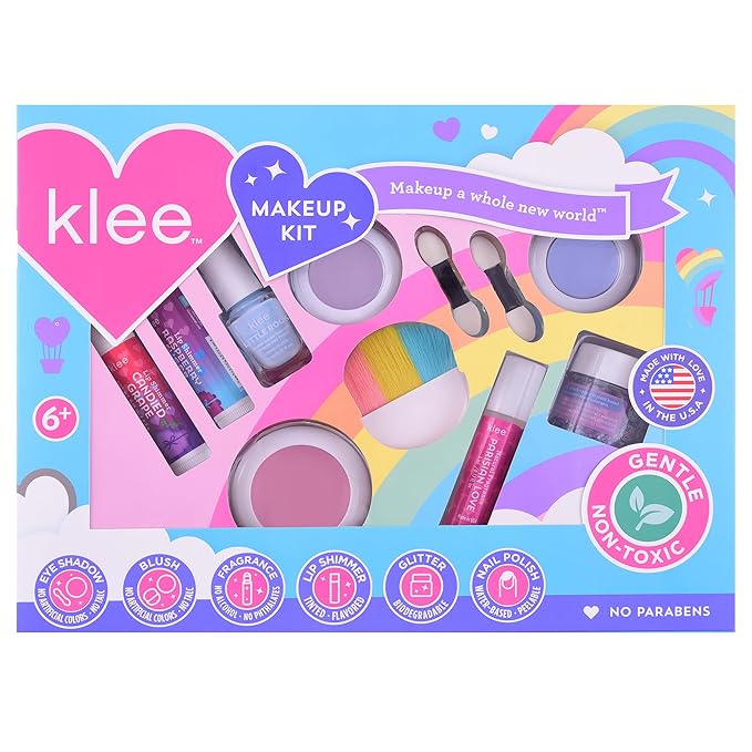 Luna Star Klee Ultimate Makeup Kit. Gentle and Non-Toxic. Kid-Friendly. Made in USA. (Arc of Joy)