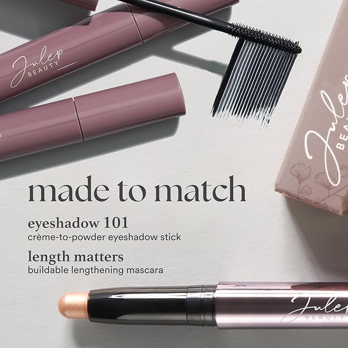 Julep Eyeshadow 101 Cream-to-Powder Waterproof Shadow Stick – Khaki Green Shimmer – Long-Lasting, Crease-Proof, Taupe Green Shimmer Cream Eyeshadow with Built-in Smudger
