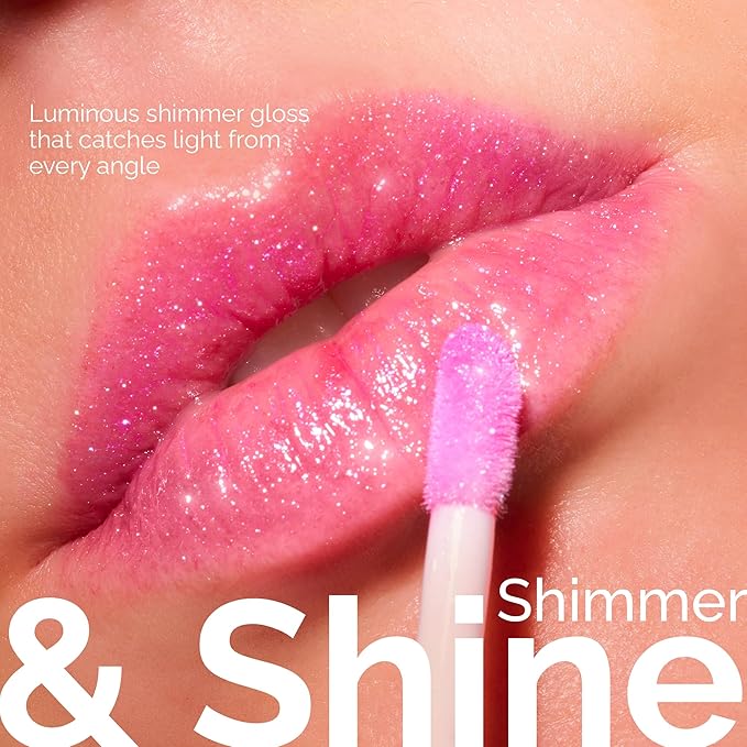 LuxeLip™ Matte Lipstick, Hydrating Non-Sticky Lip Gloss for Luminous Shine & Moisturized Lips, Lightweight, Long-Lasting Glossy Finish, Cruelty-Free Lip Makeup for Women (Punchy Pink, 8ml)