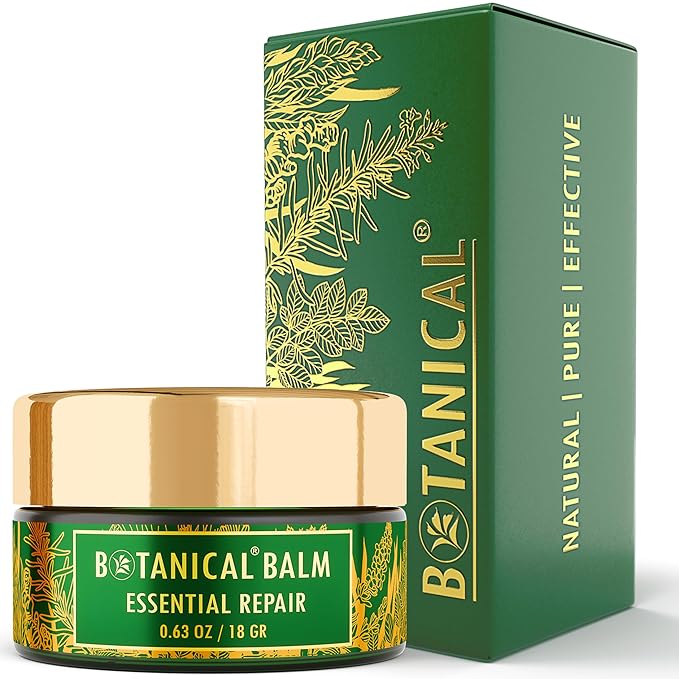Botanical Repair Balm | Concentrated Formula for Instant Hydration | Organic, Pure, Natural Skincare (0.63 fl oz | 18 gr)