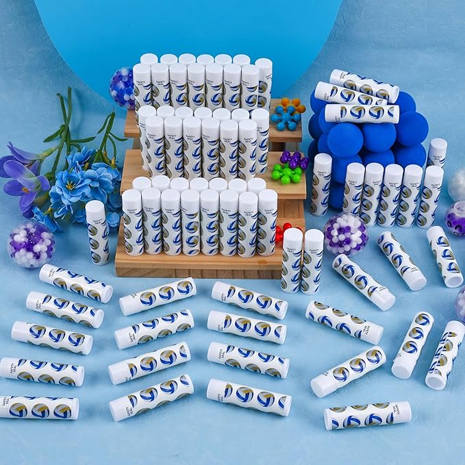 DMSKY 60 Pcs Volleyball Lip Balm Bulk, Volleyball Party Favors for Team Volleyball Gifts for Players Teen Girls Boys Sports Party Supplies