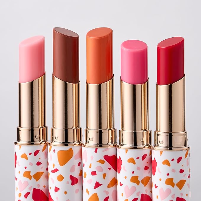 Lip Balm – Long-Lasting Hydration with Natural Color – Korean Beauty, Oasis Plant Complex, Silicone-Free, Vegan & Cruelty-Free Lip Care (003 Sunset Coral)