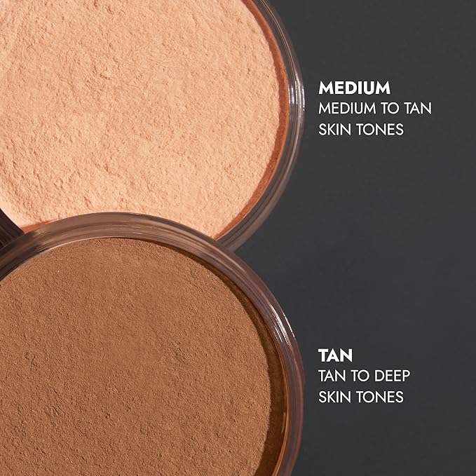 COVER FX Perfect Setting Powder - Shade Medium- Loose Makeup Finishing Powder - Mattify Skin and Lock in Makeup - Blurs Fine Lines - Full Size