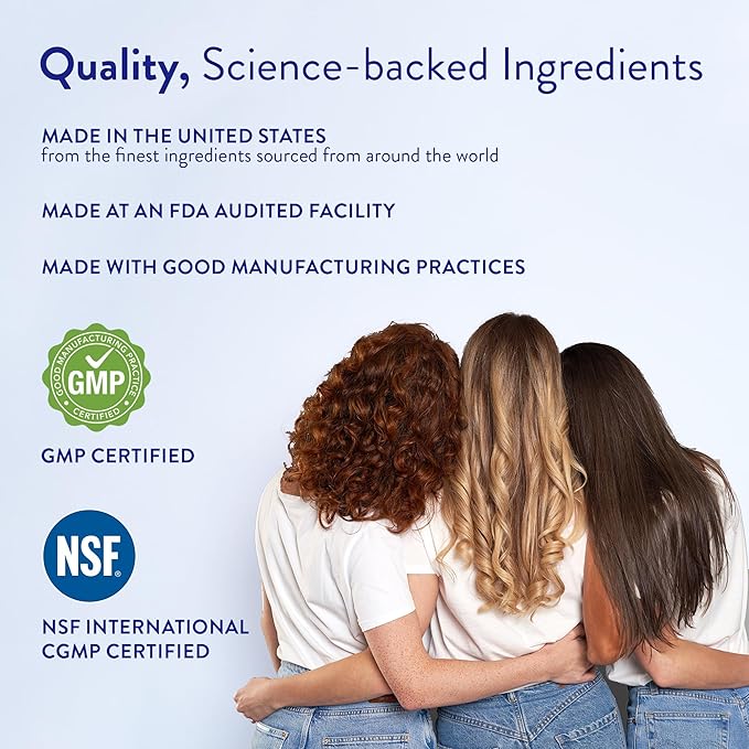 Routine Wellness Hair Growth Supplement - Clinically Proven for Thicker, Fuller Hair - Reduces Wrinkles, Fine Lines - Gluten Free, Ideal for Women & Men with Thinning Hair - 3 Bottles, 90 Day Supply