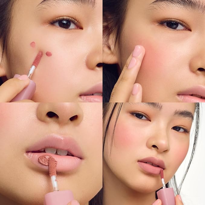 COLORGRAM NUDE BLUR TINT 08 HIP CHOCOLATE | Soft Velvet Matte Lip Stain & Cheek Tint | Lightweight Blurring Tint for a Smooth & Airbrushed Finish | 24H Hydration, Long-Lasting & Non-Sticky Formula